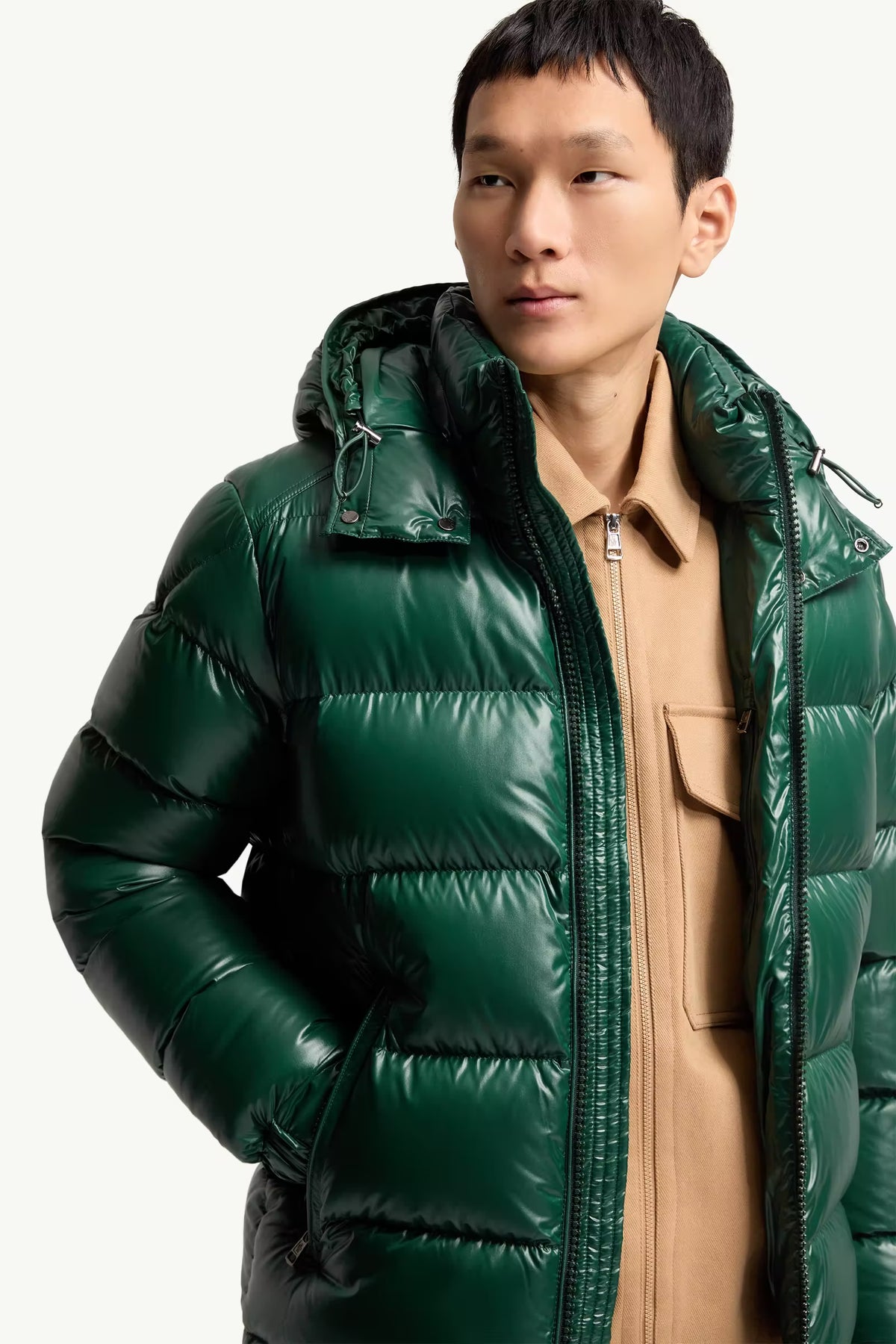 Moncler Maya Hooded Short Down Jacket